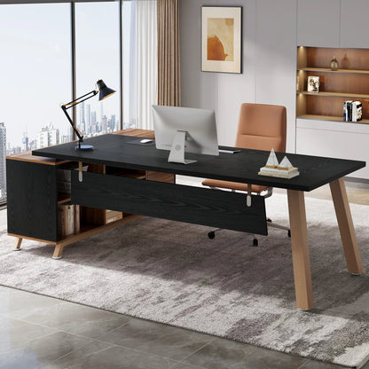Tribesigns 78.7-Inch Executive Office Desk, L-Shaped Desk