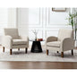 Farmhouse striped Accent Armchair