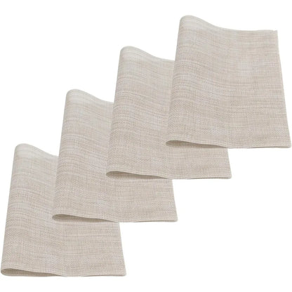 4 Pcs Beige Placemats