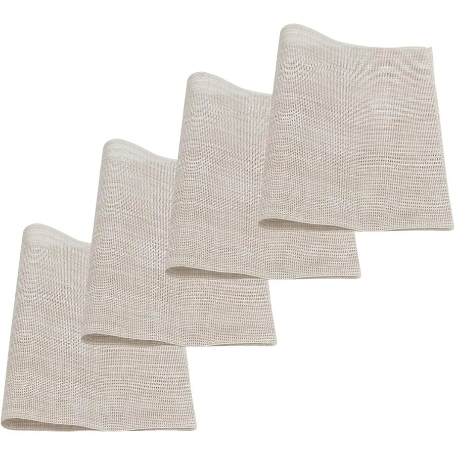 4 Pcs Beige Placemats