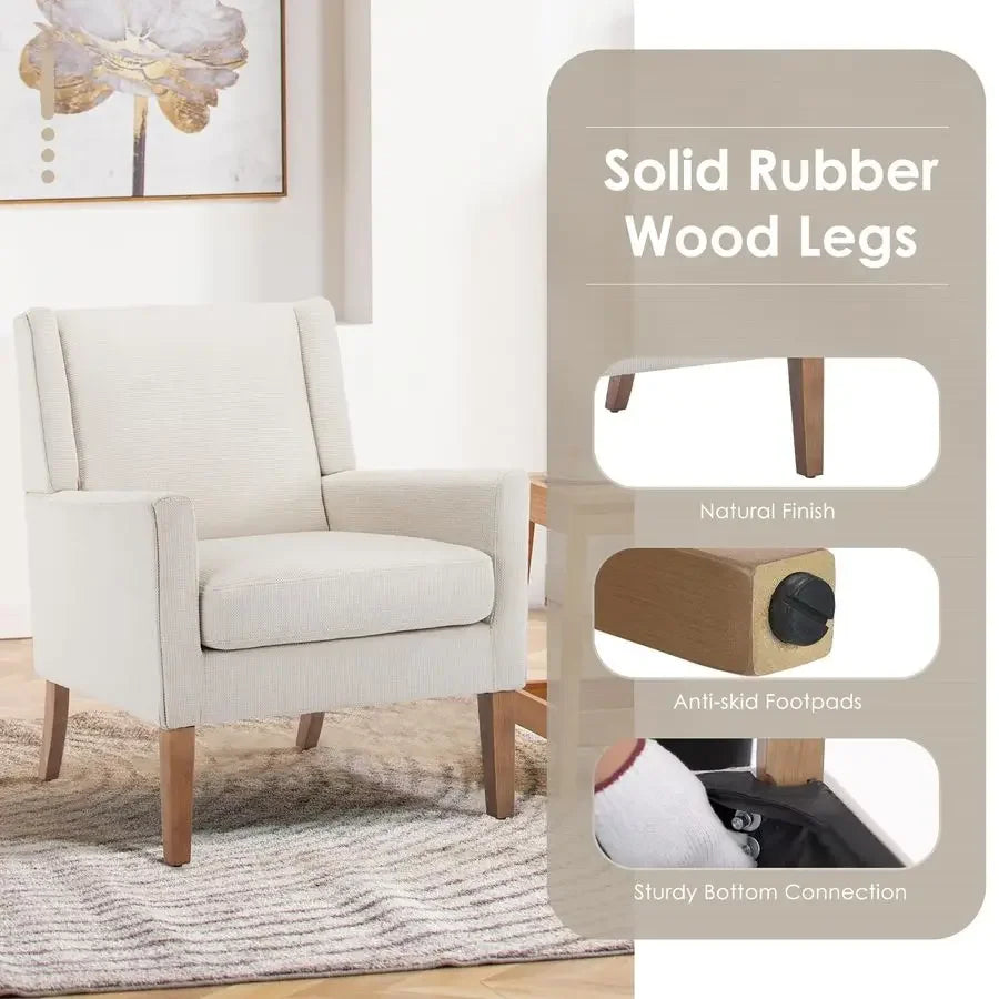 Modern Wingback Accent Chair, Set of 2