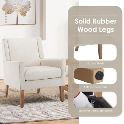 Modern Wingback Accent Chair, Set of 2