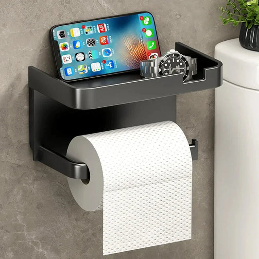 Plastic Toilet Paper Holder Storage Rack Bathroom Towel Placement of Seasoning bottles Bathroom Wall Roll of Paper Phone Storage