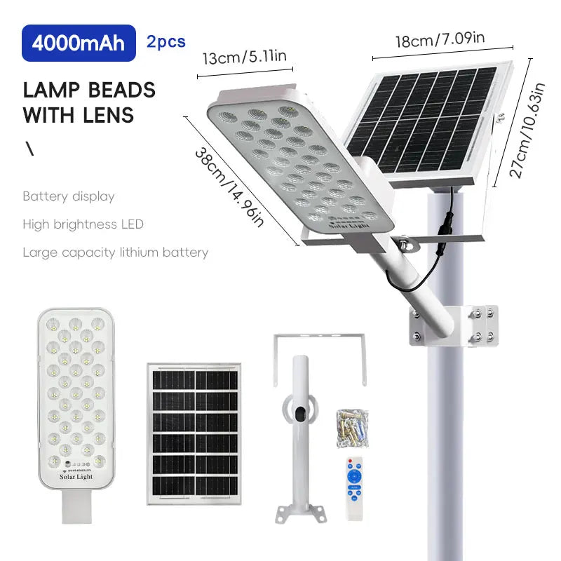 High quality outdoor solar street light with long-term operation, automatic sensing