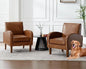 Farmhouse striped Accent Armchair