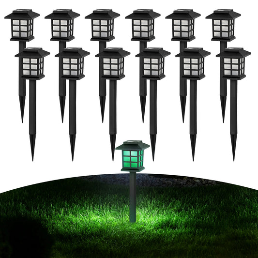 12pack Solar LED Pathway Lights, Outdoor Landscape Lighting