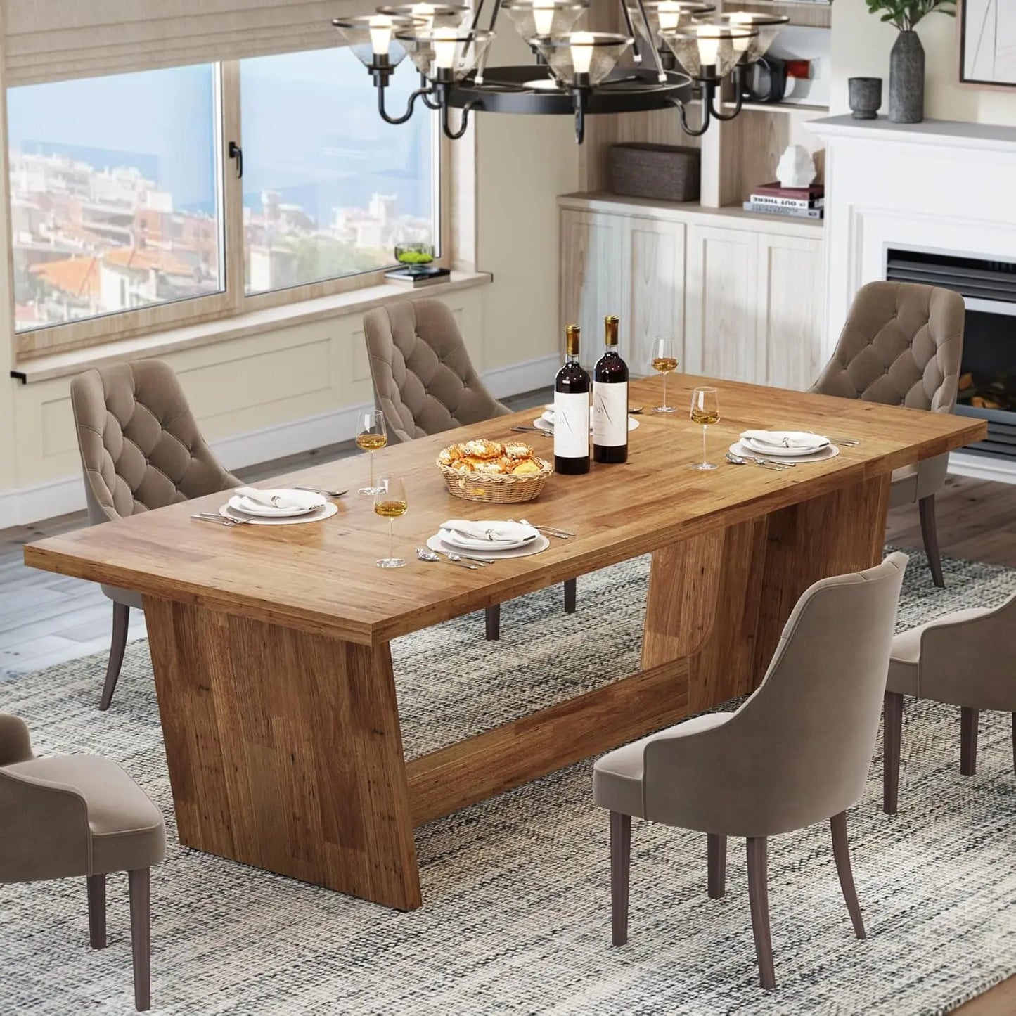 Dining Room Table: Rectangular Farmhouse Kitchen