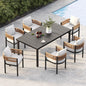 Outdoor Dining Set for 6, 7 PCS Patio Table and Chairs Set