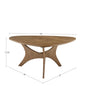 Rustic Wooden Small Triangular Side Table