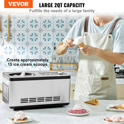 Automatic Ice Cream Maker with Built-in Compressor 2