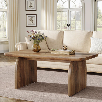 Farmhouse Rectangular Coffee Table, 47.24-Inch