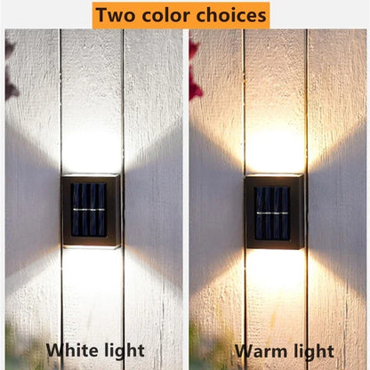 1~8PCs Wall Solar Light for Outdoor Lighting
