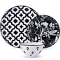 Set Ceramic Plates and Bowls for 4