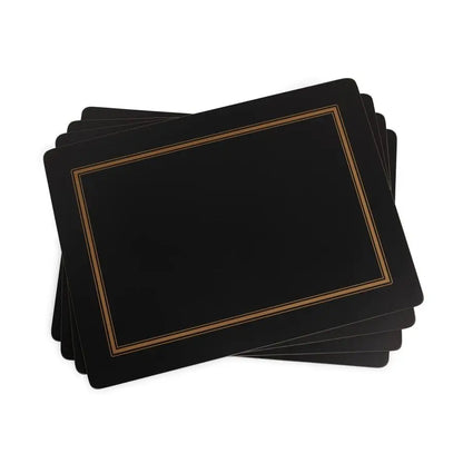 Classic Black Collection Placemats Set of 4