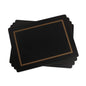 Classic Black Collection Placemats Set of 4