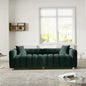 87.4'' Modern 3-Seater Sofa Bubble Couch, Velvet
