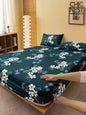 Black Heart Print Fitted Sheet
