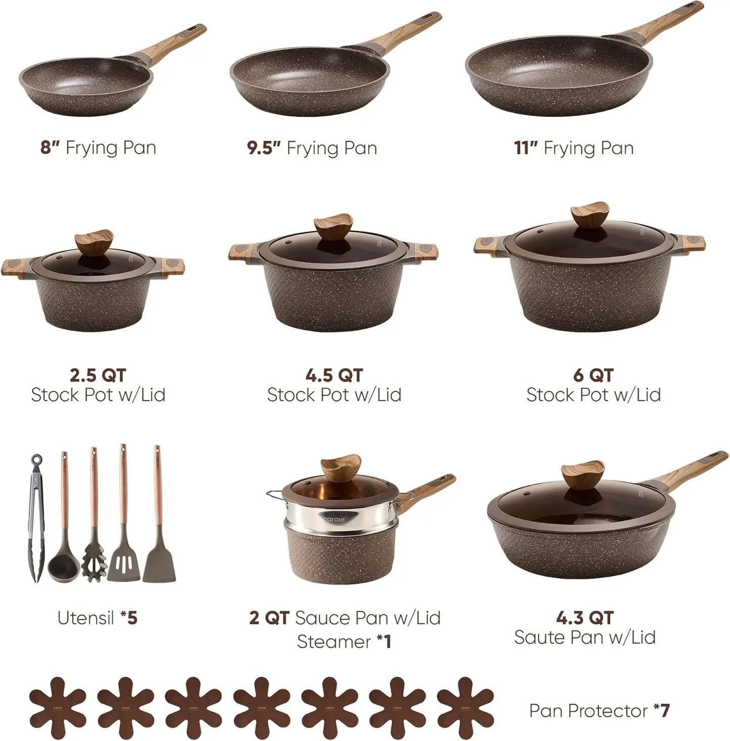 26PCS Cookware Set  Nonstick
