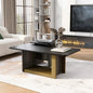 Modern Light Luxury Coffee Table Set of 2, Small Square Coffee End Table