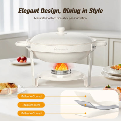 White Chafing Dishes for Buffet