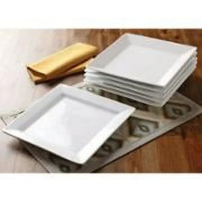 16 Piece Porcelain Dinnerware Set, White