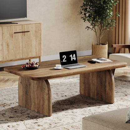 Farmhouse Rectangular Coffee Table, 47.24-Inch