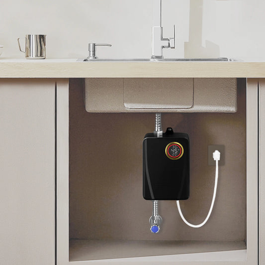 Black/Red 3000W Electric Water Heater 20~50℃