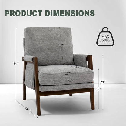 Accent Chairs Set of 2, Modern Arm Chairs
