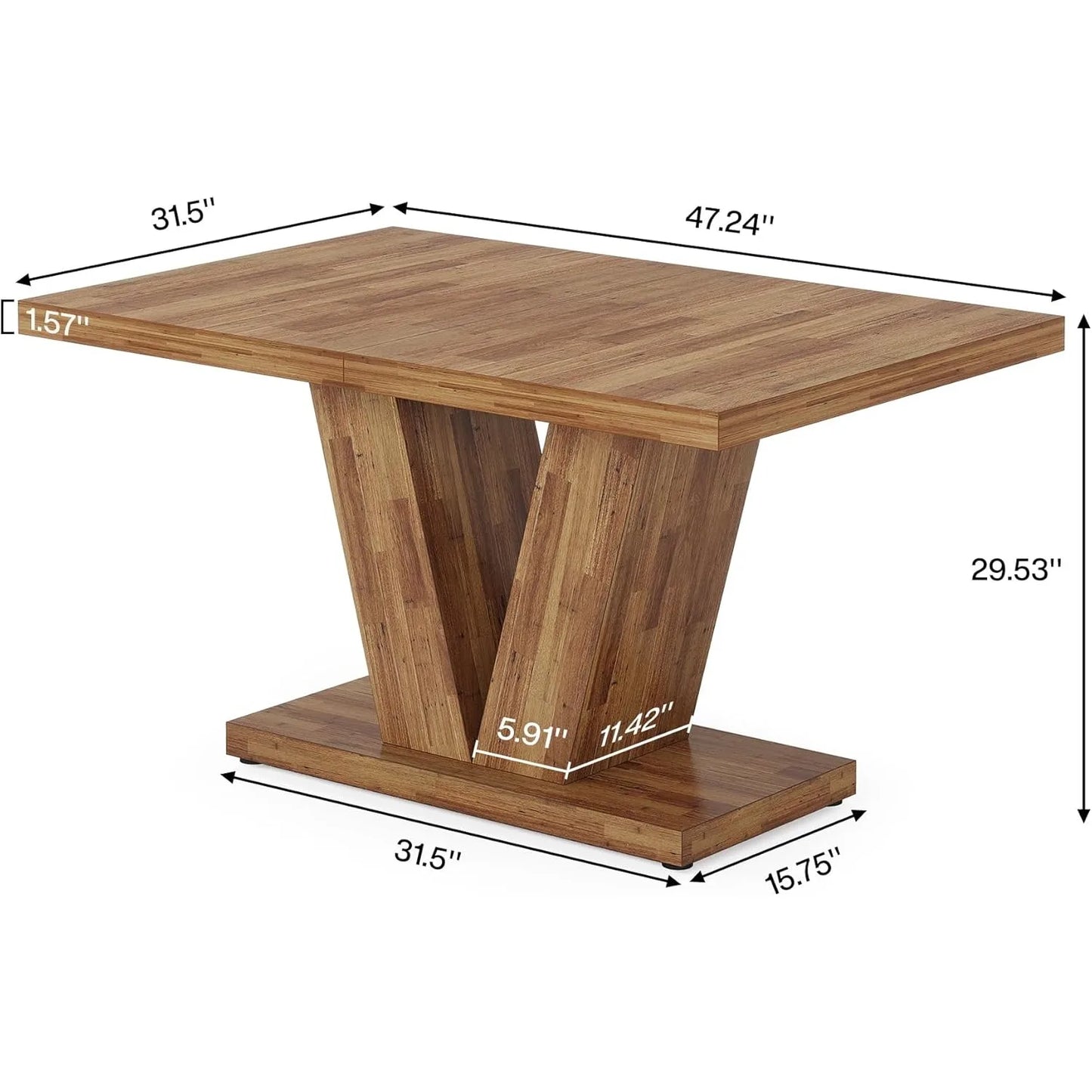 47-Inch Dining Table for 4