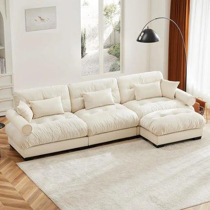 Modern Modular Sectional Sofa, 130"
