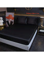 Silky Cooling Solid Fitted Sheet Set