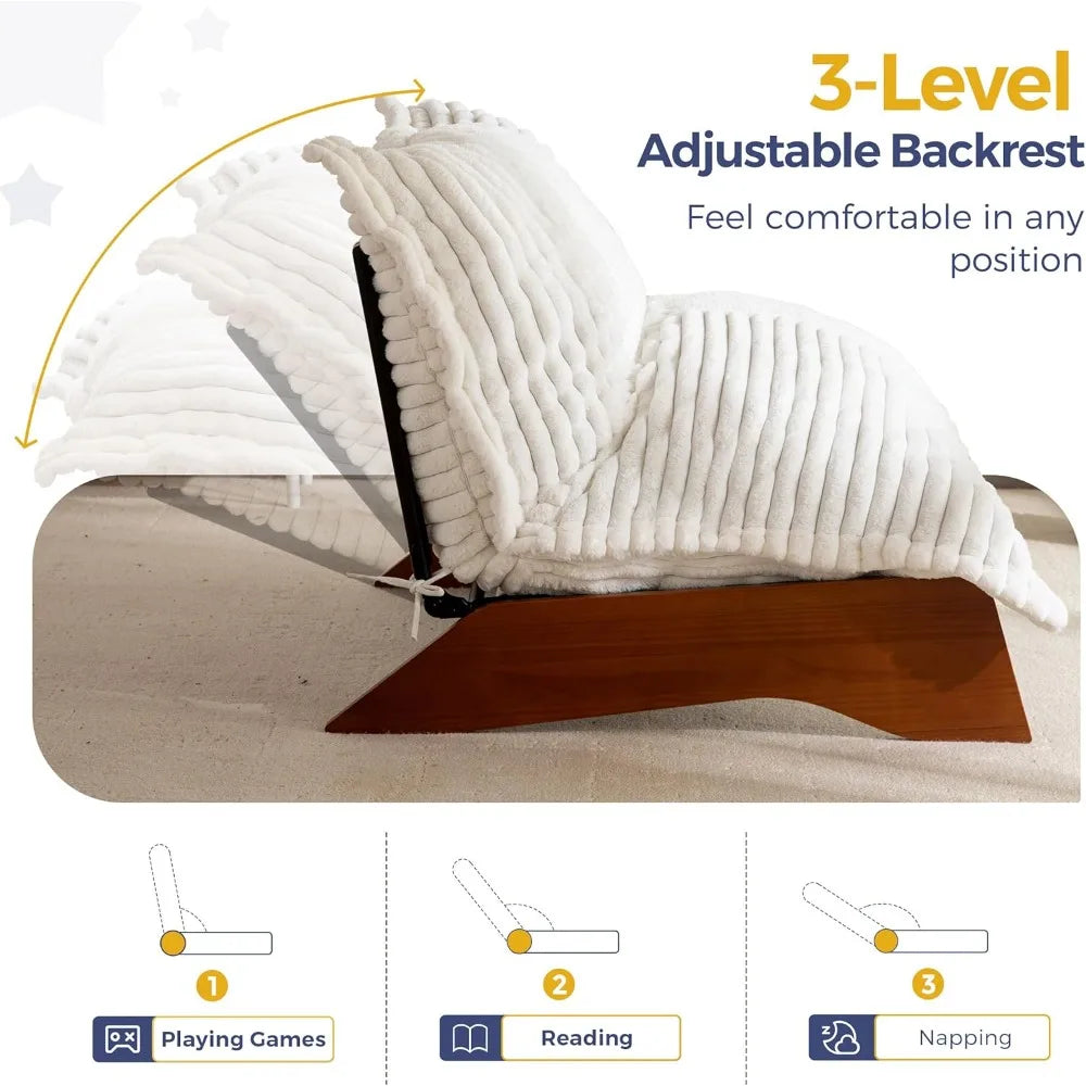 Adjustable Chair, 3-Position Upholstered Accent Chair