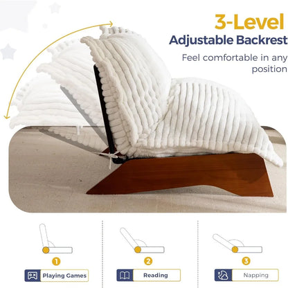 Adjustable Chair, 3-Position Upholstered Accent Chair