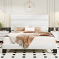Bed Frame with Headboard, Fabric Platform Bed