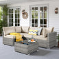 5 PCS Outdoor Patio Furniture Sets,Wicker
