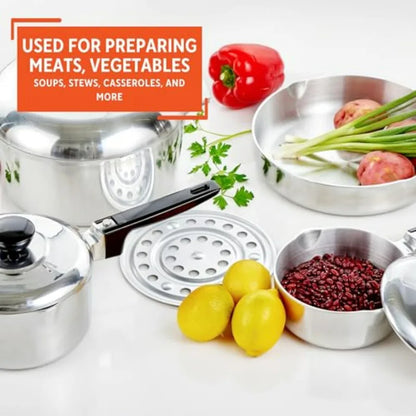 8-Piece Cast Aluminum Cookware Set