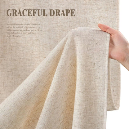 Linen Shower Curtain, Beige