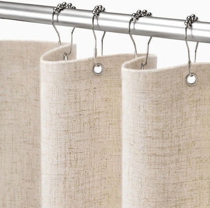 Linen Shower Curtain, Beige