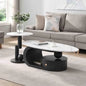 Modern Nest Coffee Table, Oval Table Top