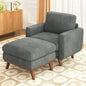 38.5" Accent, Upholstered Armchair with Deep Seat