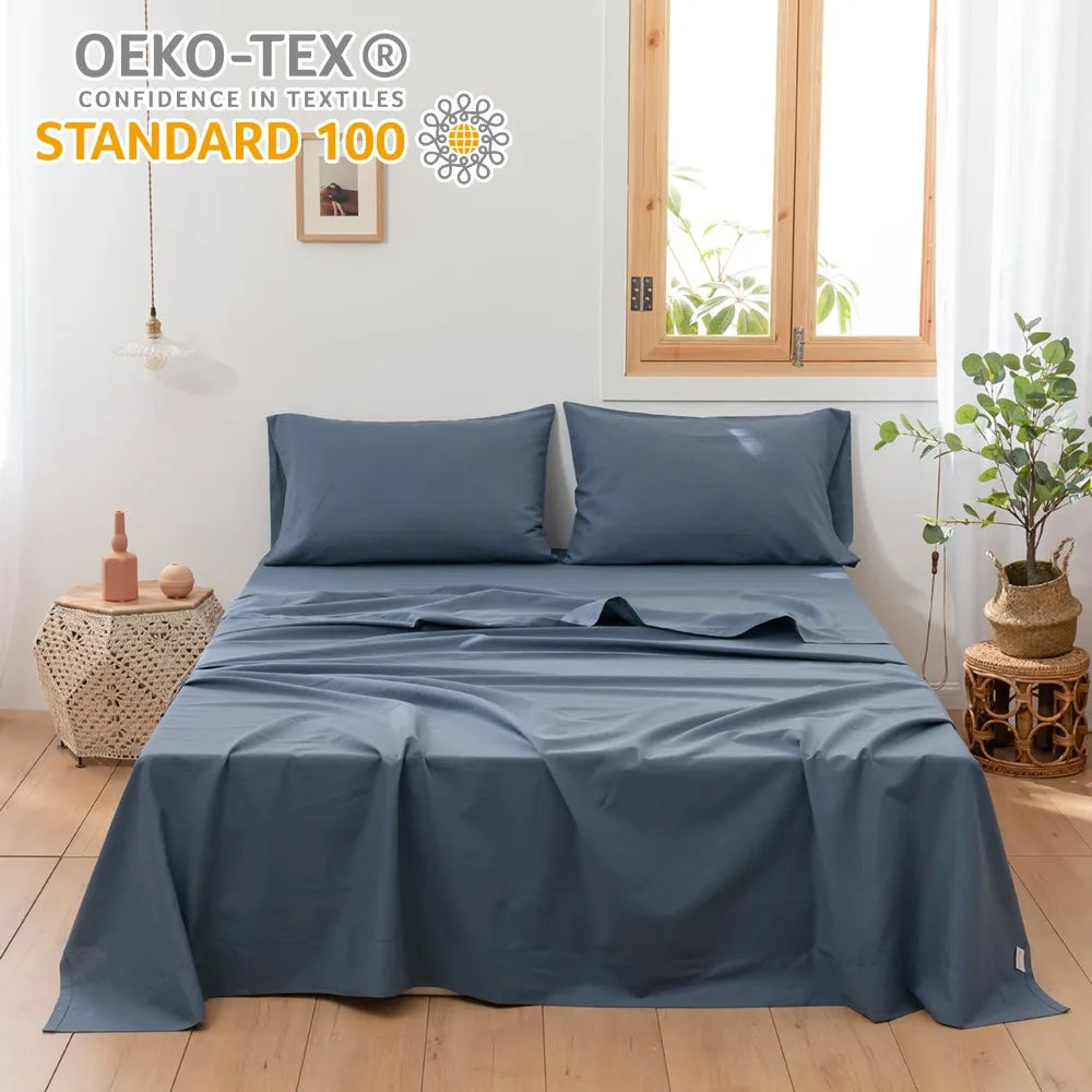 3/4Pcs Solid Color Belgian Linen Cotton