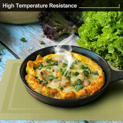 2/4pcs Green Placemat, Kitchen Table Mats