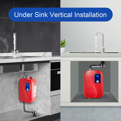 3000W Instant Water Heater 68-122℉ Kitchen Mini