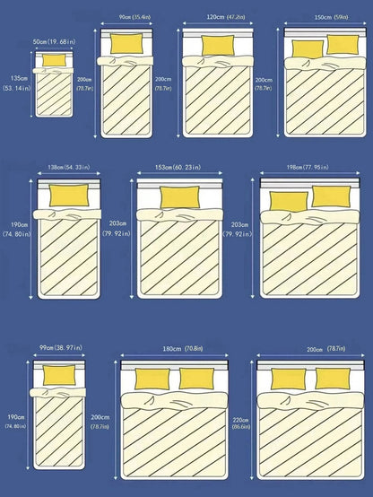 1pc Black and White Bed Set