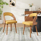 Modern Wood Dining Chairs Set of 4 Upholstered