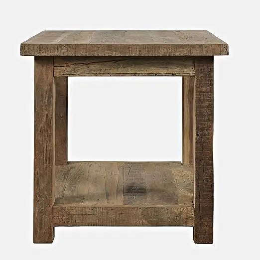Rustic Reclaimed Solid Wood Side Table