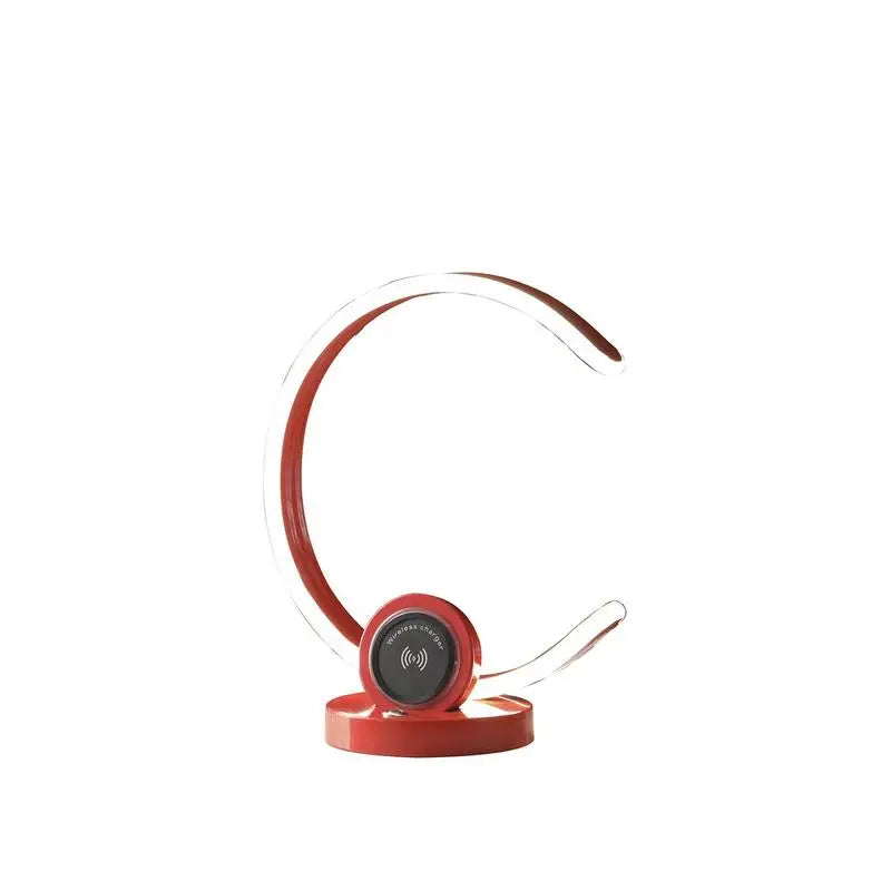 13.25" Modern C-Shaped LED Table Lamp