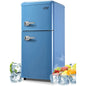 Krib Bling Double Door Compact Refrigerator With Freezer
