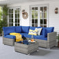 5 PCS Outdoor Patio Furniture Sets,Wicker