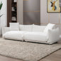 Floor Sofa Couch , Lambswool 2-Seat Sofas 88"